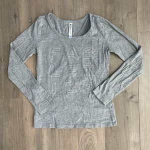 BOGO Grey Fabletics Long Sleeve Work Out Shirt